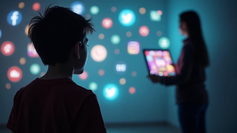 Australian social media ban linked to gambling advertising interests, Concept art for illustrative purpose, tags: australia's - Monok